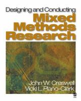 Designing and conducting mixed methods research /