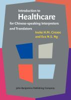 Introduction to healthcare for Chinese-speaking interpreters and translators /