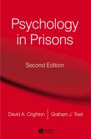 Psychology in prisons /
