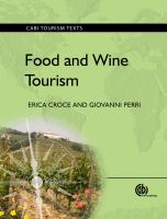 Food and wine tourism : integrating food, travel, and territory /