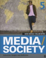 Media/society : industries, images, and audiences /