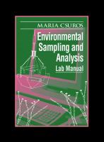 Environmental sampling and analysis lab manual /