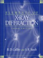 Elements of X-ray diffraction /