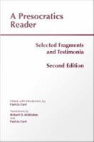 A Presocratics reader selected fragments and testimonia /