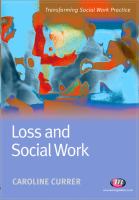 Loss and social work /