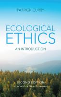 Ecological ethics : an introduction /