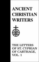 The letters of St. Cyprian of Carthage /