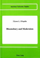 Bloomsbury and modernism /