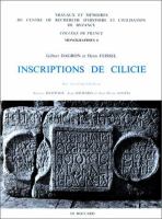 Inscriptions de Cilicie /