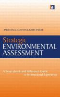 Strategic environmental assessment : a sourcebook and reference guide to international experience /