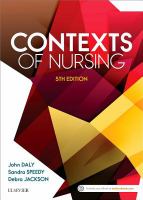 Contexts of Nursing : an Introduction /