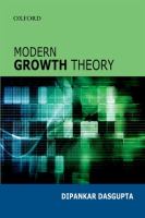 Modern growth theory /