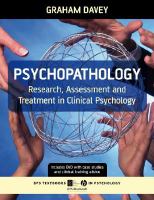 Psychopathology : research, assessment and treatment in clinical psychology /