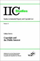 Copyright and the public interest /