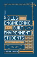 Skills for engineering and built environment students : university to career /