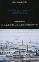 Gower and Davies' principles of modern company law.