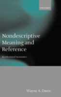 Nondescriptive meaning and reference : an ideational semantics /