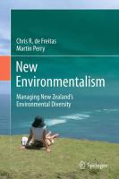 New environmentalism managing New Zealand's environmental diversity /