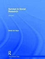 Surveys in social research /