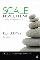 Scale development : theory and applications /