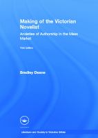 The making of the Victorian novelist : anxieties of authorship in the mass market /