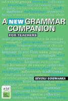 A new grammar companion for primary teachers /