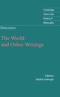 The world and other writings /