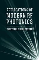 Applications of modern RF photonics