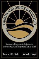 Canada and the gold standard : balance-of-payments adjustment, 1871-1913 /