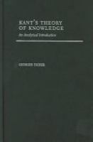 Kant's theory of knowledge : an analytical introduction /