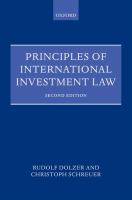 Principles of international investment law /