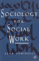 Sociology for social work /