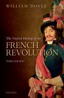 The Oxford history of the French revolution /