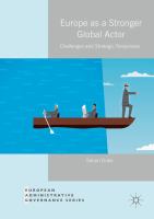 Europe as a stronger global actor : challenges and strategic responses /