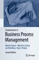 Fundamentals of business process management /