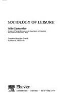 Sociology of leisure.