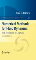 Numerical methods for fluid dynamics : with applications to geophysics /