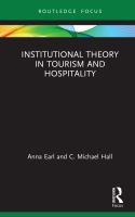 Institutional theory in tourism and hospitality /