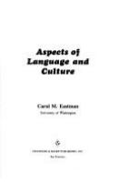 Aspects of language and culture /