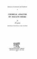 Chemical analysis of silicate rocks /