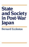 State and society in post-war Japan /