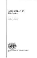 Lytton Strachey : a bibliography /