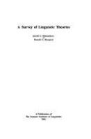 A survey of linguistic theories /