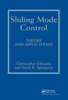Sliding mode control : theory and applications /