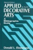 Applied and decorative arts : a bibliographic guide /