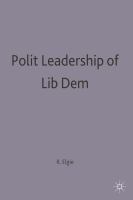 Political leadership in liberal democracies /