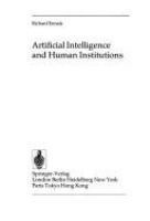 Artificial intelligence and human institutions /