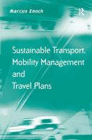Sustainable transport, mobility management and travel plans /