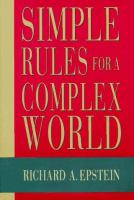 Simple rules for a complex world /