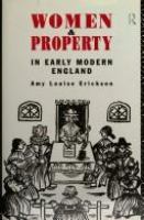 Women and property in early modern England /